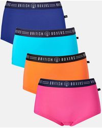 British Boxers - 'Lucky Dip' Four Pack Of Hipster Briefs - Lyst
