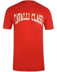 Roberto Cavalli - Short Sleeve Crew T-Shirt - Lyst