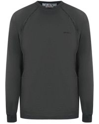 Off-White c/o Virgil Abloh - Skate Fit Diag Outline Grey Long Sleeve T-shirt - Lyst