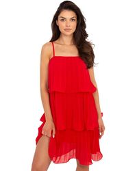 Love Lace - Evening Viscose Strappy Bardot Dress - Lyst