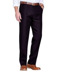Chums - High-Rise Poly Twill Trousers With Stretch Waist - Lyst