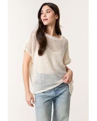 Blue Vanilla - Off Short Sleeve Round Neck Top - Lyst