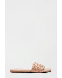 Dorothy Perkins - Wide Fit Leather Pink Jangle Weave Sandal - Lyst