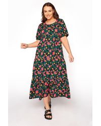 Yours - Tiered Maxi Dress - Lyst