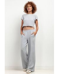 Love Lace - Summer Linen Comfortable Wide Leg Trousers - Lyst