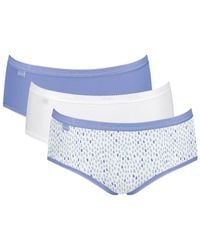 Sloggi - Basic+ Midi 3 Pack Briefs - Lyst