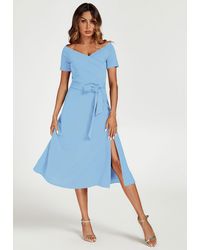 FS Collection - Bardot Midi Dress - Lyst