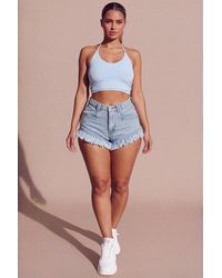 Femme Luxe - Slinky Spaghetti Strap Halterneck Crop Top - Lyst