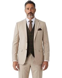 Infinity Leather - 3 Piece Suit With Tweed Check Waistcoat - Lyst
