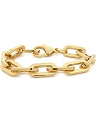 Jewelco London - Plated Steel Oval Paperclip Form Chain Bracelet 12Mm 8" 20Cm - Lyst