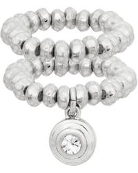 Bibi Bijoux - Silver 'harmony' Adjustable Ring Set - Lyst
