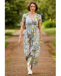 Joe Browns - Botanicals Print & Pompom Trim Maxi Dress - Lyst