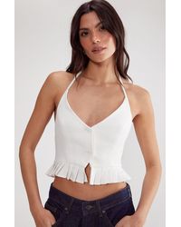 Nasty Gal - Pleated Hem Tailored Top - Lyst