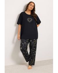 Yours - Celestial Wide Leg Pyjama Set - Lyst