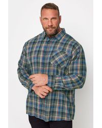 BadRhino - Brushed Cotton Check Long Sleeve Shirt - Lyst