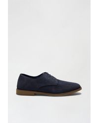 Burton - Navy Suede Desert Shoes - Lyst