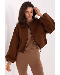 Love Lace - Casual Short Transitional Jacket With Zip - Lyst