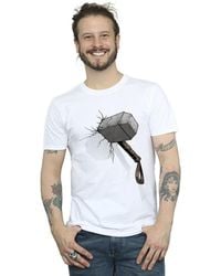 Marvel - Thor Hammer Crack T-Shirt - Lyst