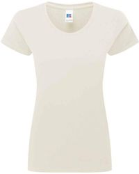 Russell - Authentic Ringspun Cotton Classic T-Shirt - Lyst