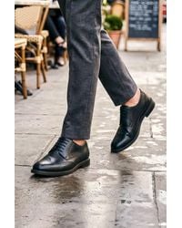 Thomas Blunt - Leather Lace Up Brogue Shoe With Cushioned Insole - Lyst