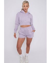 Stylewise - Fleeced Zip Up Hoodie - Lyst