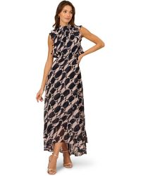 Adrianna Papell - Printed Maxi Dress - Lyst