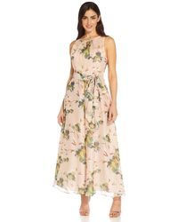 Adrianna Papell - Floral Organza Jumpsuit - Lyst