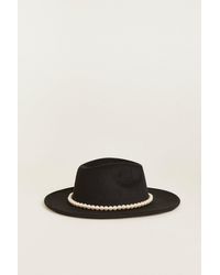 Oasis - Pearl Trimmed Fedora - Lyst