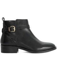 Dune - Wide Fit 'Pali' Leather Ankle Boots - Lyst