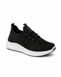 Spot on - Lightweight Knit Lace Up Trainers - Lyst