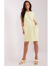 Love Lace - Summer Cotton Short Sleeve Shirt Dress - Lyst