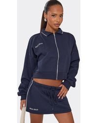 EGO - Long Sleeve Zip Graphic Print Sweatshirt - Lyst