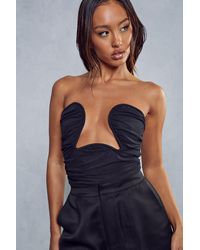 MissPap - Mesh Bandage Curved Corset Top - Lyst