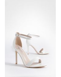 Boohoo - Wide Fit Barely There Basic Heels - Lyst