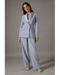 Coast - Satin Twill Panel Trouser - Lyst