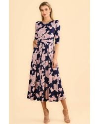Jolie Moi - Karla 3/4 Sleeve Jersey Maxi Dress - Lyst