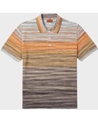 Missoni - Space-Dyed Cotton Piqué Polo-Shirt Multi - Lyst