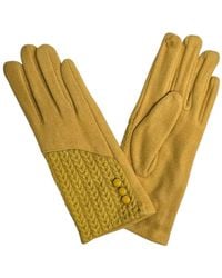 Love EMVY - Cashmere Blend Gloves With Button Detailing - Lyst