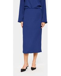 Saint Tropez - Ilyssasz Elastic Waist Midi Skirt - Lyst