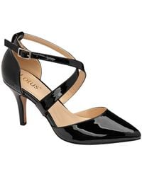 Lotus - Black 'comet' Pointed-toe Court Shoes - Lyst