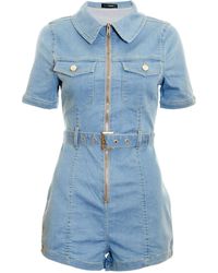 quiz denim jumpsuit