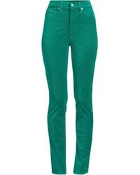 Lands' End - Petite Slim Leg Velvet Jeans, High Waisted - Lyst