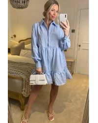CY - Color Oversized Shirt Dress - Lyst