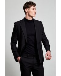 Burton - Black Super Skinny Bi-stretch Double Breasted Suit Jacket - Lyst