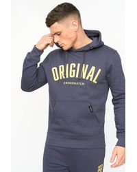 Crosshatch - Kensby Overhead Hoodie With Puff Print Branding - Lyst