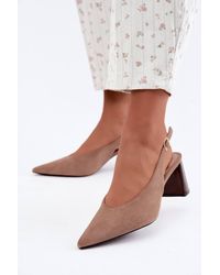 Love Lace - Everyday Pointed Toe Suede Heeled Mules - Lyst