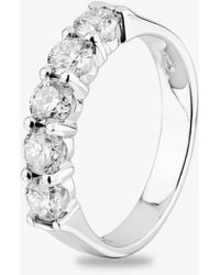 T.H.Baker - 18Ct 1.00Ct Diamond Five Stone Ring Th0103805 - Lyst