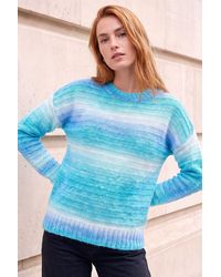 Roman - Spacedye Stripe Crew Neck Jumper - Lyst