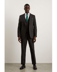 Burton - Tailored Fit Charcoal Essential Suit Trousers - Lyst