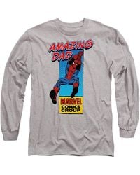 Marvel - Comics Presents Corner Box Father's Day Amazing Spider- Dad T-Shirt, Heather - Lyst